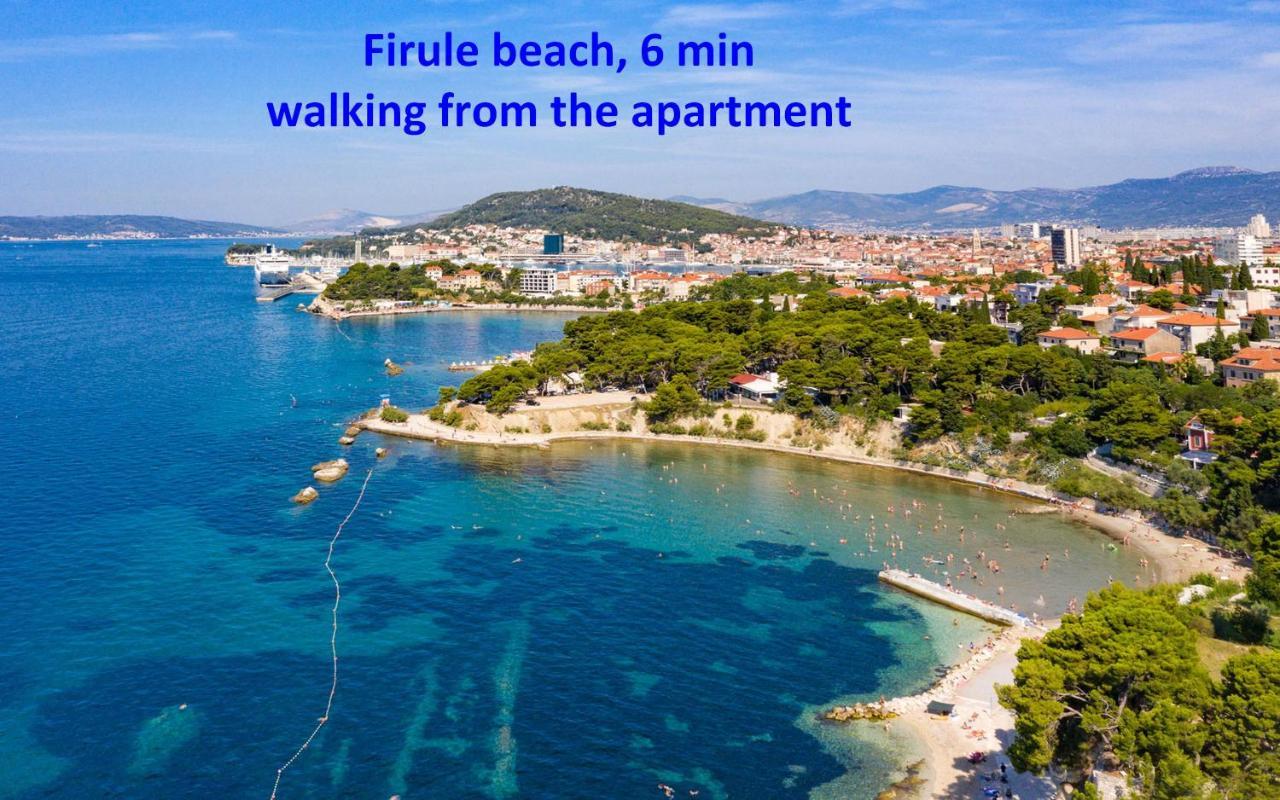 Modern Apt With Terrace 4 Min Walk To The Beach スプリト エクステリア 写真