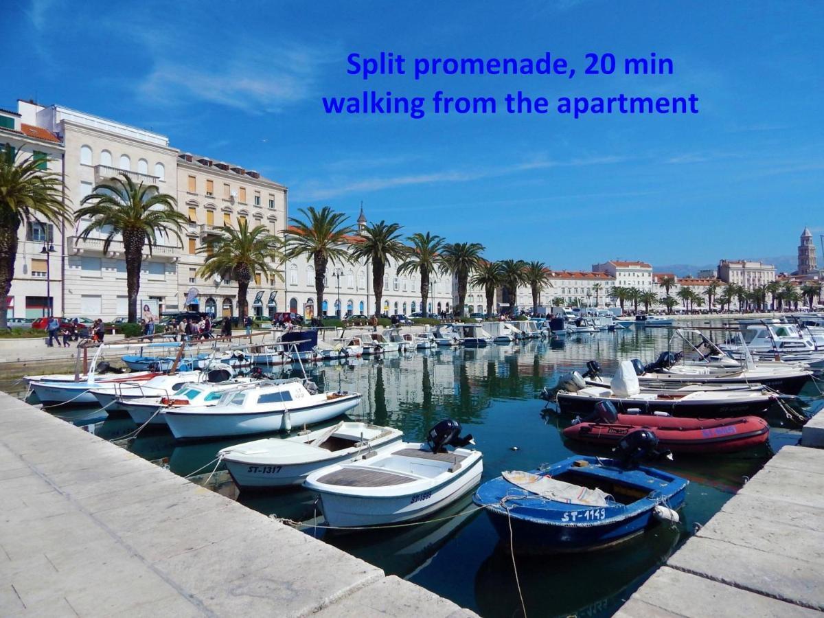 Modern Apt With Terrace 4 Min Walk To The Beach スプリト エクステリア 写真